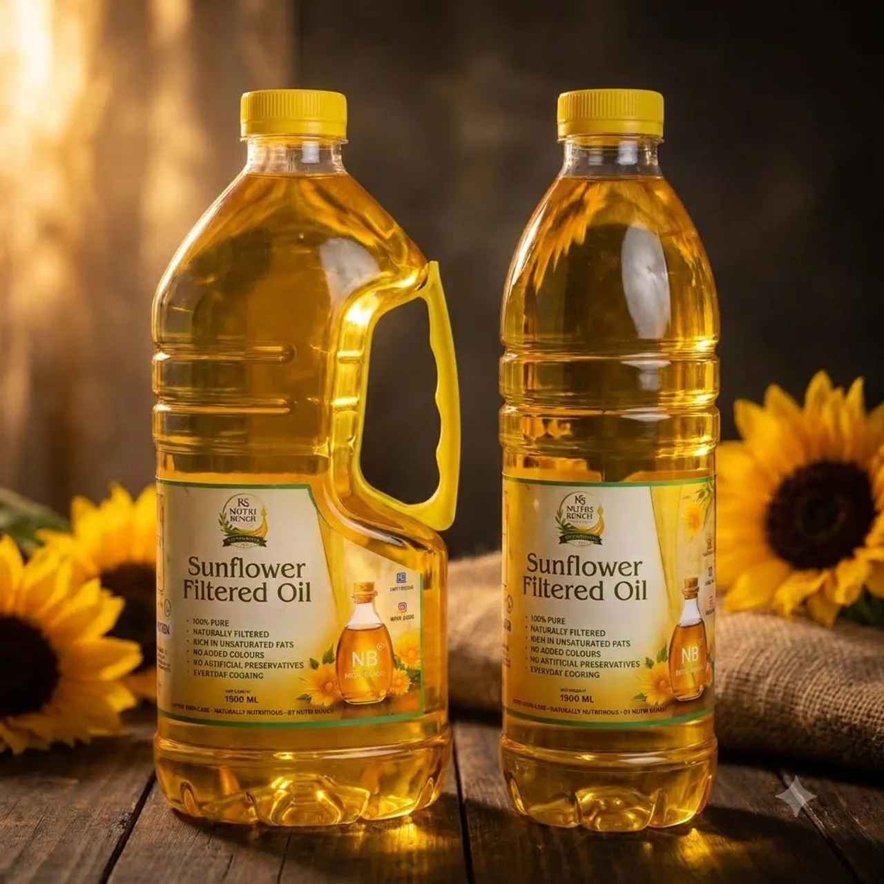 Sunflower Filtered Oil — 1.5 Litres